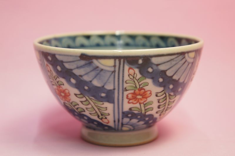 六代 佐藤走波 飯碗(赤花) | いっぴん | | 食器のみつはた