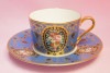ノリタケ　オマージュコレクション　青絵花文　カプチーノ碗皿|碗皿