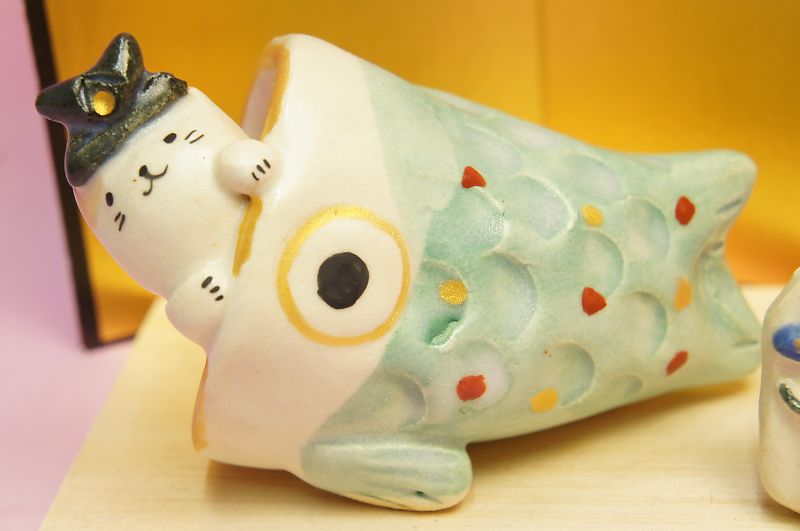 端午の節句飾り 猫と鯉のぼり | シーズンギフト,端午の節句
