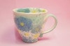 ゆずりは　青彩小花　マグカップ|マグカップ