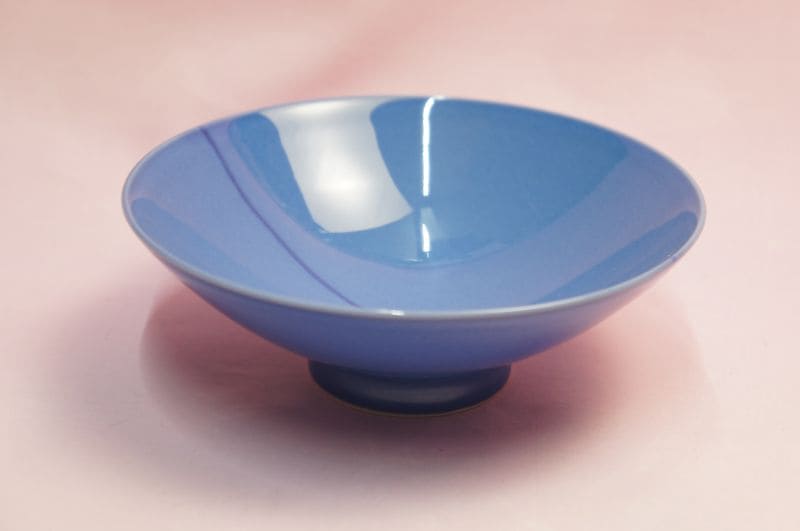 白山陶器 平茶碗 5客セット 緑のライン 未使用】白山陶器 平茶碗