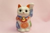 白盛・左手　３．３号招き猫|インテリア|花器・インテリア