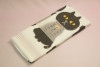 てぬぐいたおる　「くろねこ」（黒猫・クロネコ）|タオル・布製品
