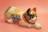 赤黒華盛　7.5号伏せ猫|インテリア|花器・インテリア