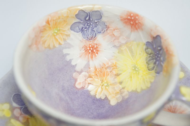 ゆずりは 紫花景色 碗皿 | 碗皿 | | 食器のみつはた