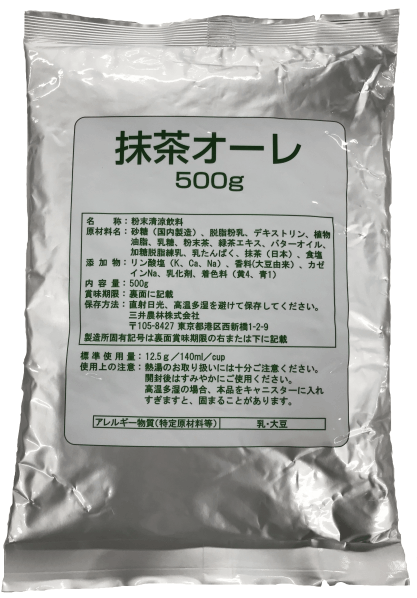 抹茶オーレ 500g 業務用通販| 三井農林 プロ用ネットショップ公式通販