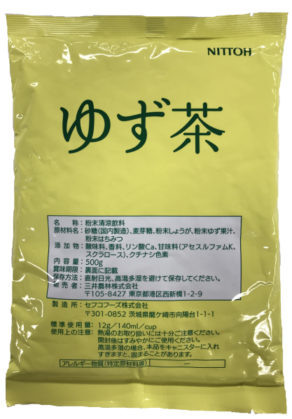 ゆず茶 500g 業務用通販| 三井農林 プロ用ネットショップ公式通販 TEA