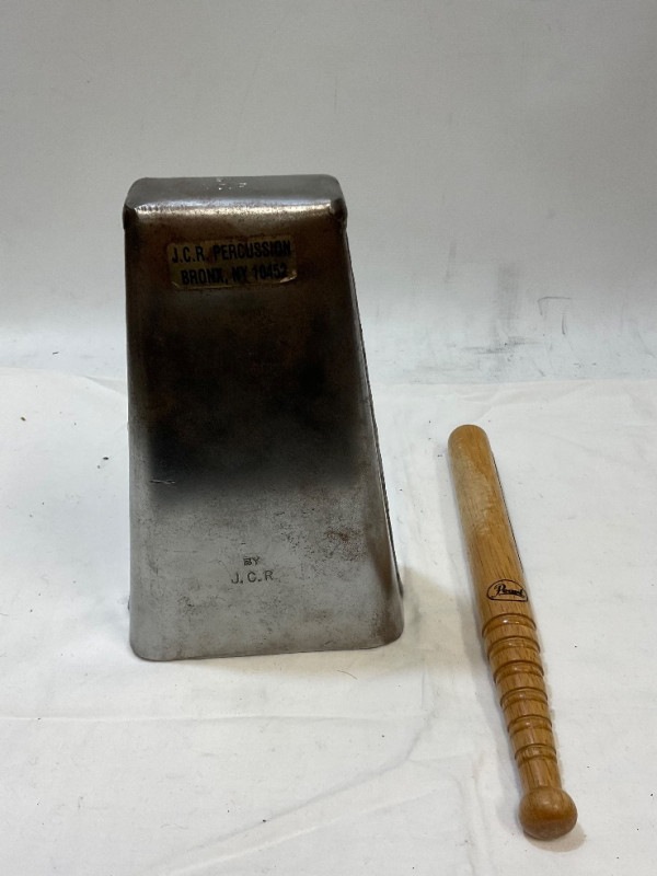 u50775 中古 JCR Cowbell BONGO BELL 開口13cm x 6.5cm 中古楽器,ドラム パーカッション