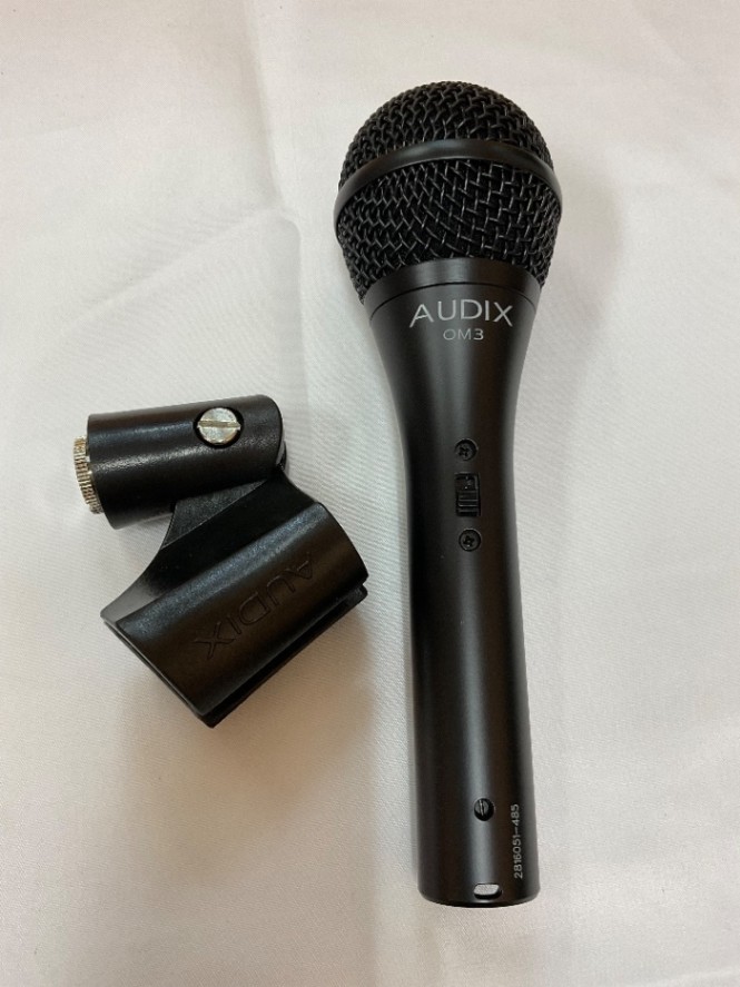 Audix OM-3xb マイク 2本　付属品 Audix OM-3xb マイク 2本 付属品（中古】☆送料一律☆AUDIX☆OM