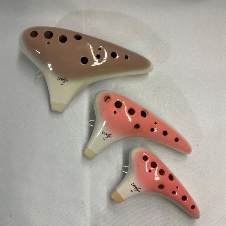 u57508 中古 ライリッシュ オカリナ AF AC SF 3本セット ケース付