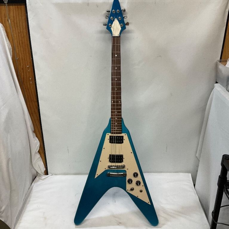 フライングV国産？メーカー不明 メーカー不明 フライングV ブラック - メルカリ