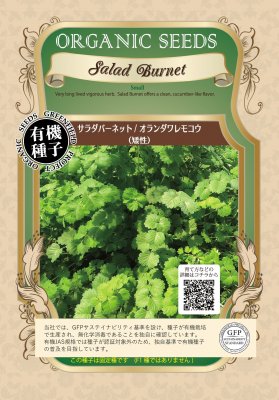 【有機種子】ハーブの種子　サラダバーネット/オランダワレモコウ 小袋　[栽培用 種子]