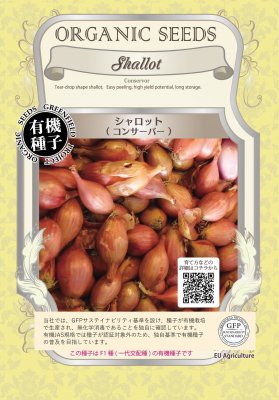 【有機種子】シャロット / コンサーバー　小袋　[栽培用 種子 根菜]