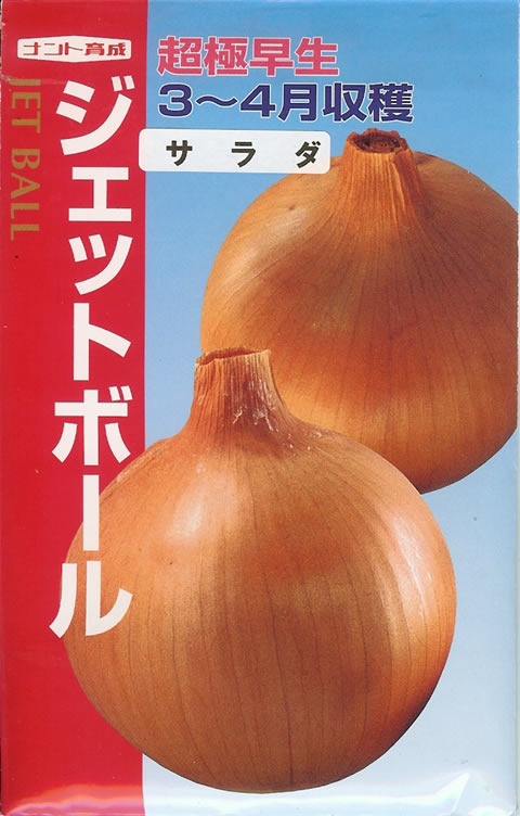 タマネギ種 【 ジェットボール 】 小袋 （栽培用 種子 たまねぎ 玉ねぎ 玉ネギ 玉葱 ナント）