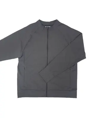【新品未使用】　23区　ジップアップジャケット バルーンスリーブ　38サイズ UVカット杢柄スタンドジップジャケット【UVbect】(256301)｜MIULAN