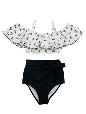 無地チョーカー風リボンベアトップビキニ/ベアキニ(258042)｜MIULAN