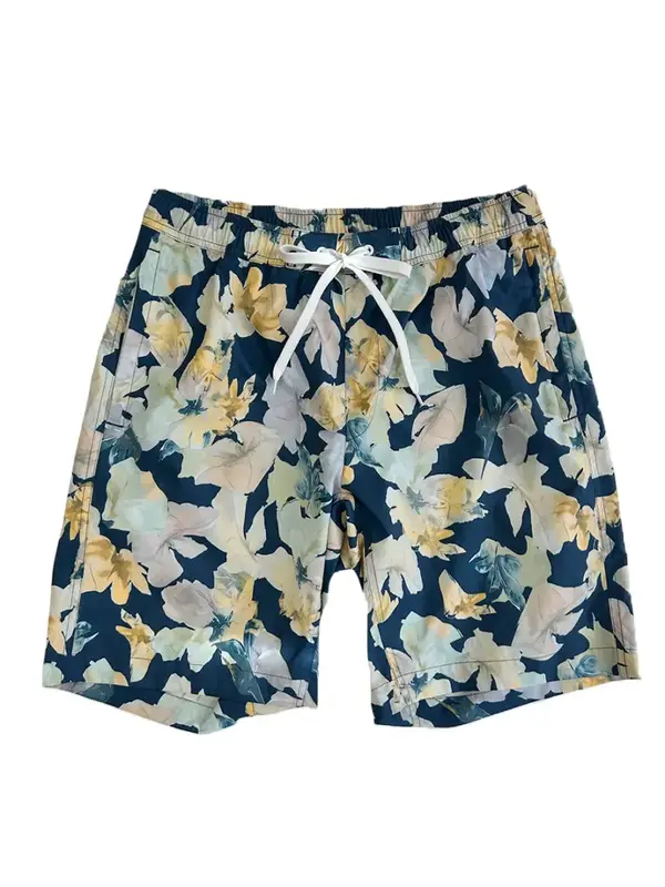 スプリングフラワーレギュラー丈メンズサーフパンツ(256308)