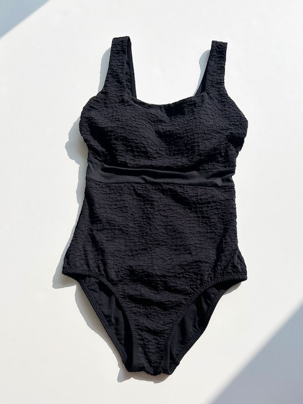 ジャガード素材スクエアワンピース水着(255029)