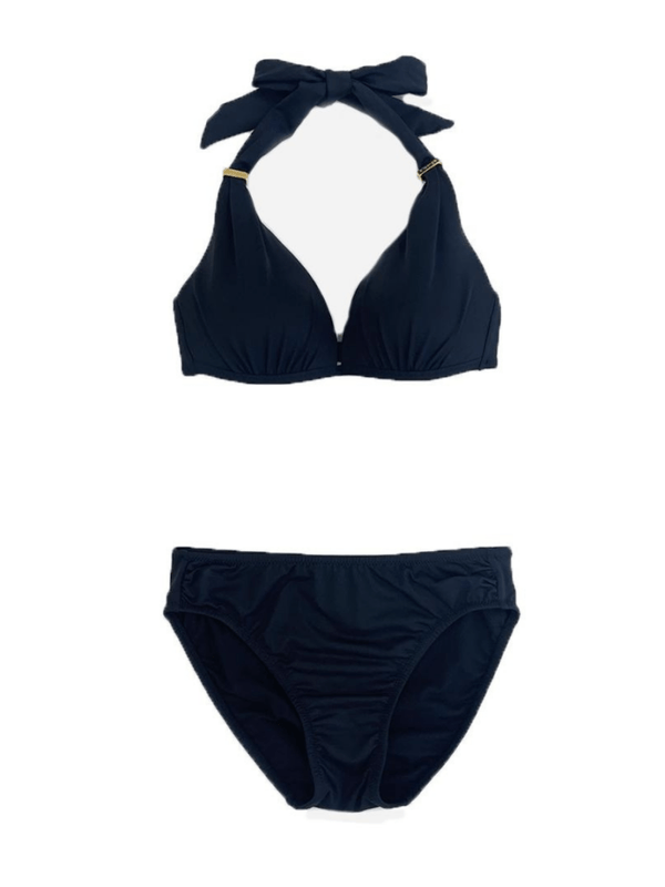 無地サッシュホルターネックビキニ【A～Dカップ】(235015)