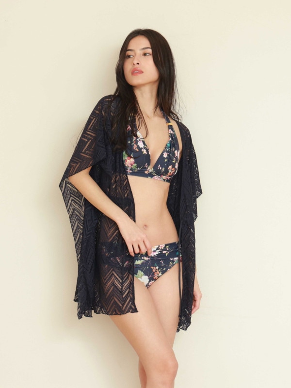 【新作】ヘリンボーン編みレースガウン(255400)