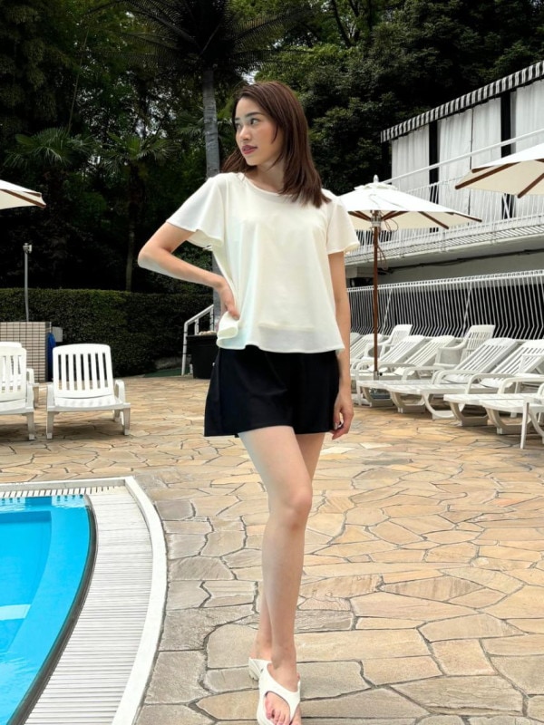 レイヤードTシャツブラ水着/トップス(215004)