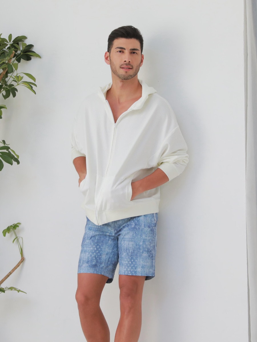 ユニセックスワッフル素材UVカットパーカー/ラッシュガード(246320