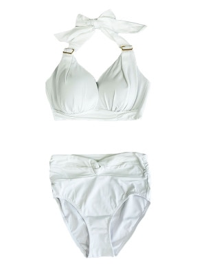 ラグジィフラワーサッシュホルターネックビキニ(245019)9M,11L luxury