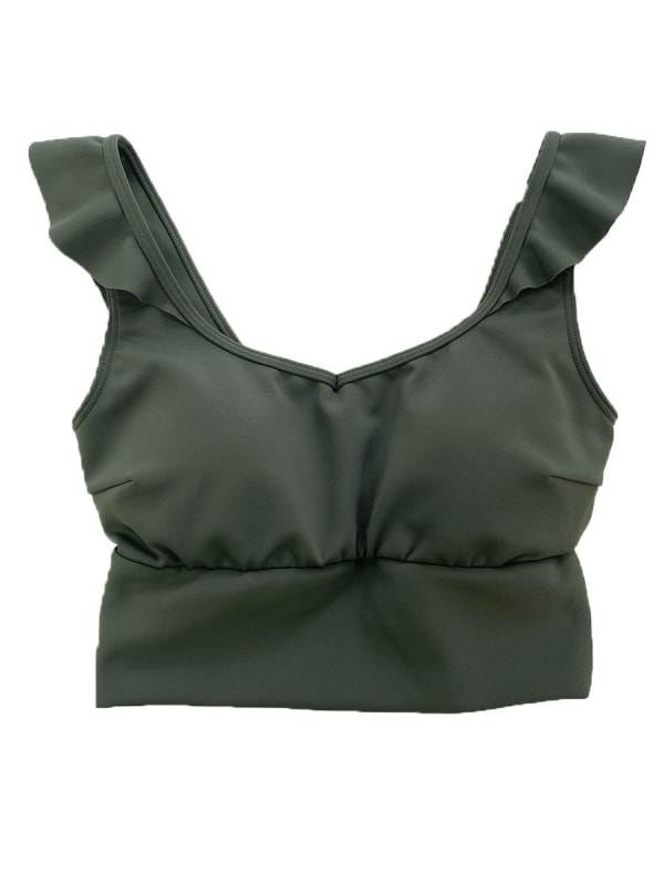 無地フリルショルダーブラトップス(233062)