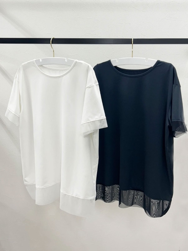 UVカットメッシュストレートTシャツ(253047)