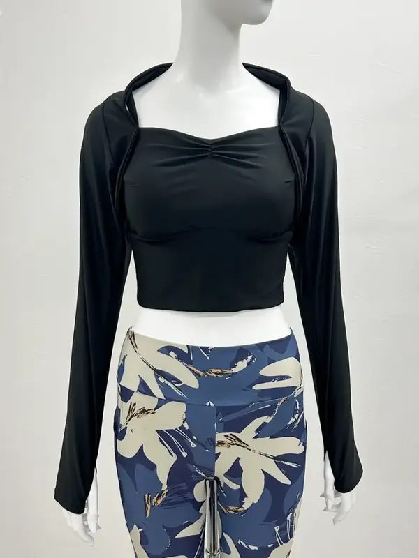 ボレロ風ロングスリーブブラトップス(253065)