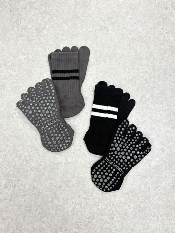 【ヨガソックス】5本指滑り止め付きヨガソックス(2513)