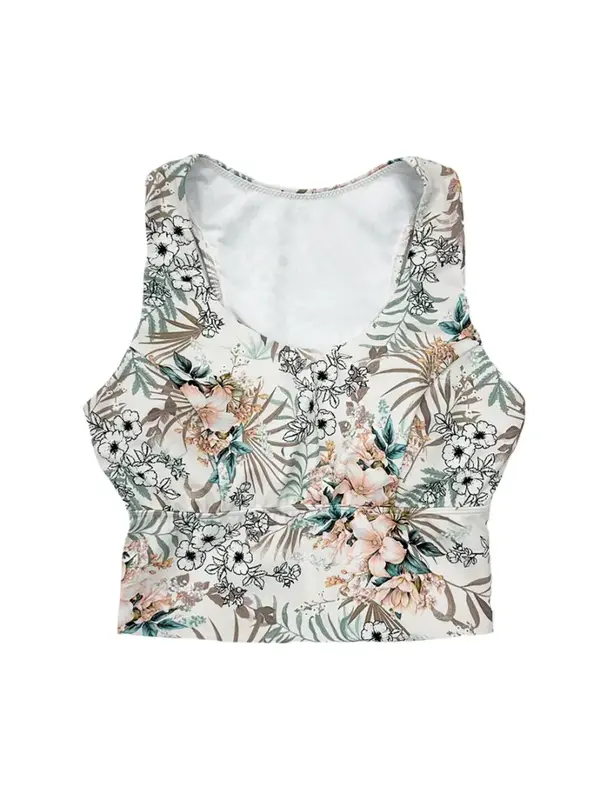 ハイビスカス柄クロスショルダーブラ(253076)