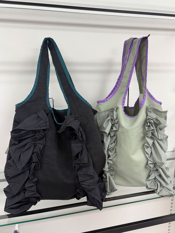 配色フリルトートバッグ(258422)