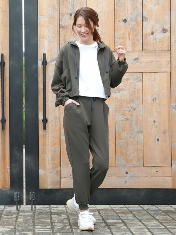 ダンボールニットクロップド丈パーカー(243000)