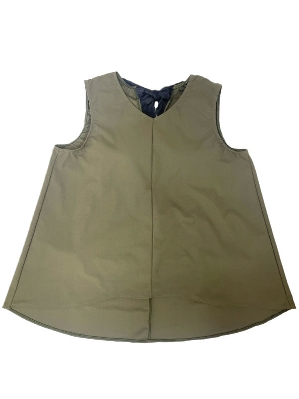 【水際着】UVカットフレアノースリーブ水着/トップス(243122)