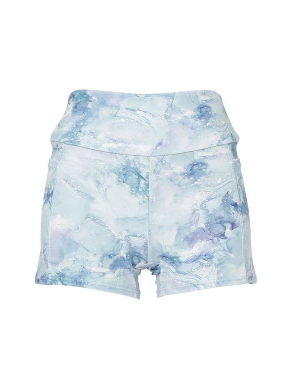 【新作】マーブル柄ショートレギンス/バイカーショーツ(263051)