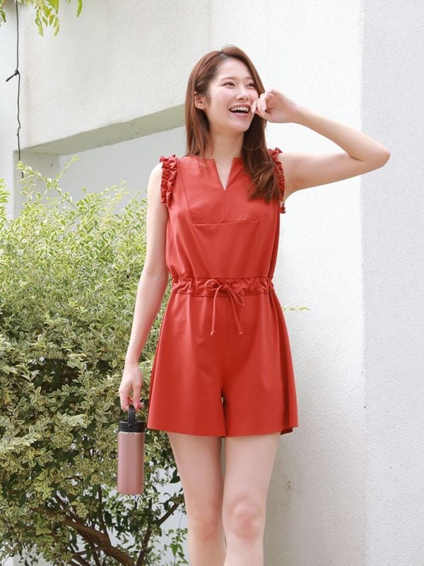 UVカットフリルオールインワン水着(265013) 