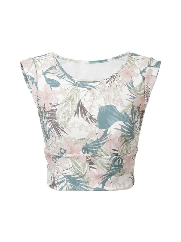 ボタニカルフラワー柄プチスリーブブラ(263054)