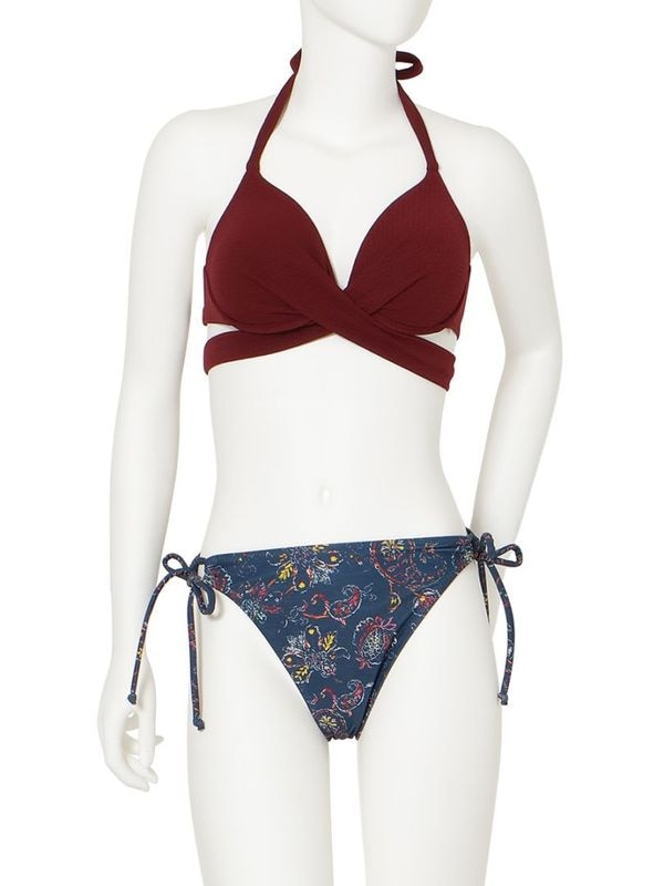 【新作水着】エキゾチックペイズリー柄クロッシーワイヤービキニ(268024)