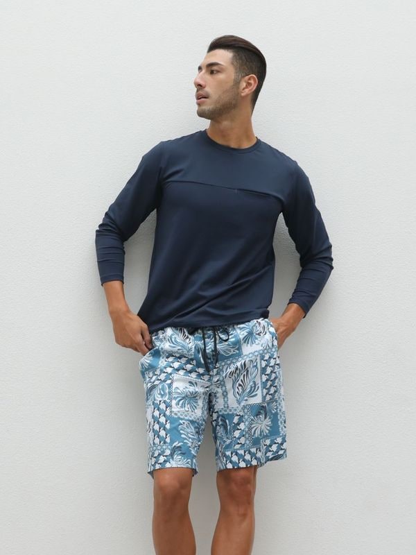 【メンズ新作水着】モロッカンレギュラー丈メンズサーフパンツ(266306)