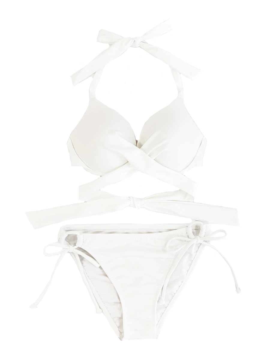 新作】無地クロッシーワイヤースタイルアップビキニ(268016)｜MIULAN