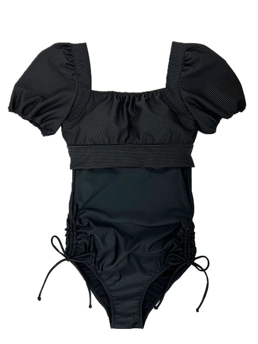 バックリボンパフスリーブワンピ見えビキニ(248007)｜MIULAN TOKYO公式通販