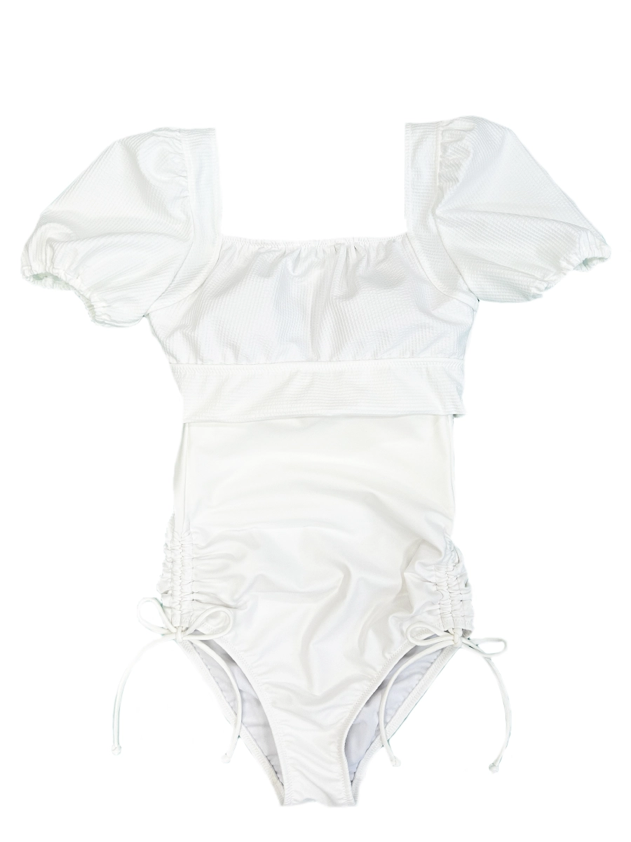 バックリボンパフスリーブワンピ見えビキニ(248007)｜MIULAN TOKYO公式通販