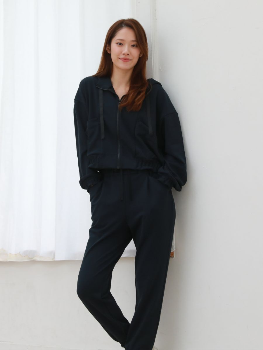 ダンボールニットクロップド丈パーカー(243000)｜MIULAN TOKYO公式通販