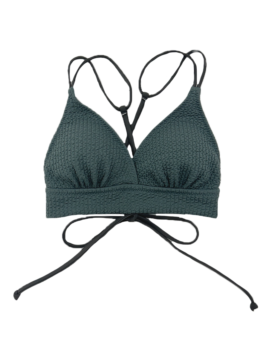 新作】ワッフルニット素材クロス三角ビキニ(258045)｜MIULAN TOKYO公式通販