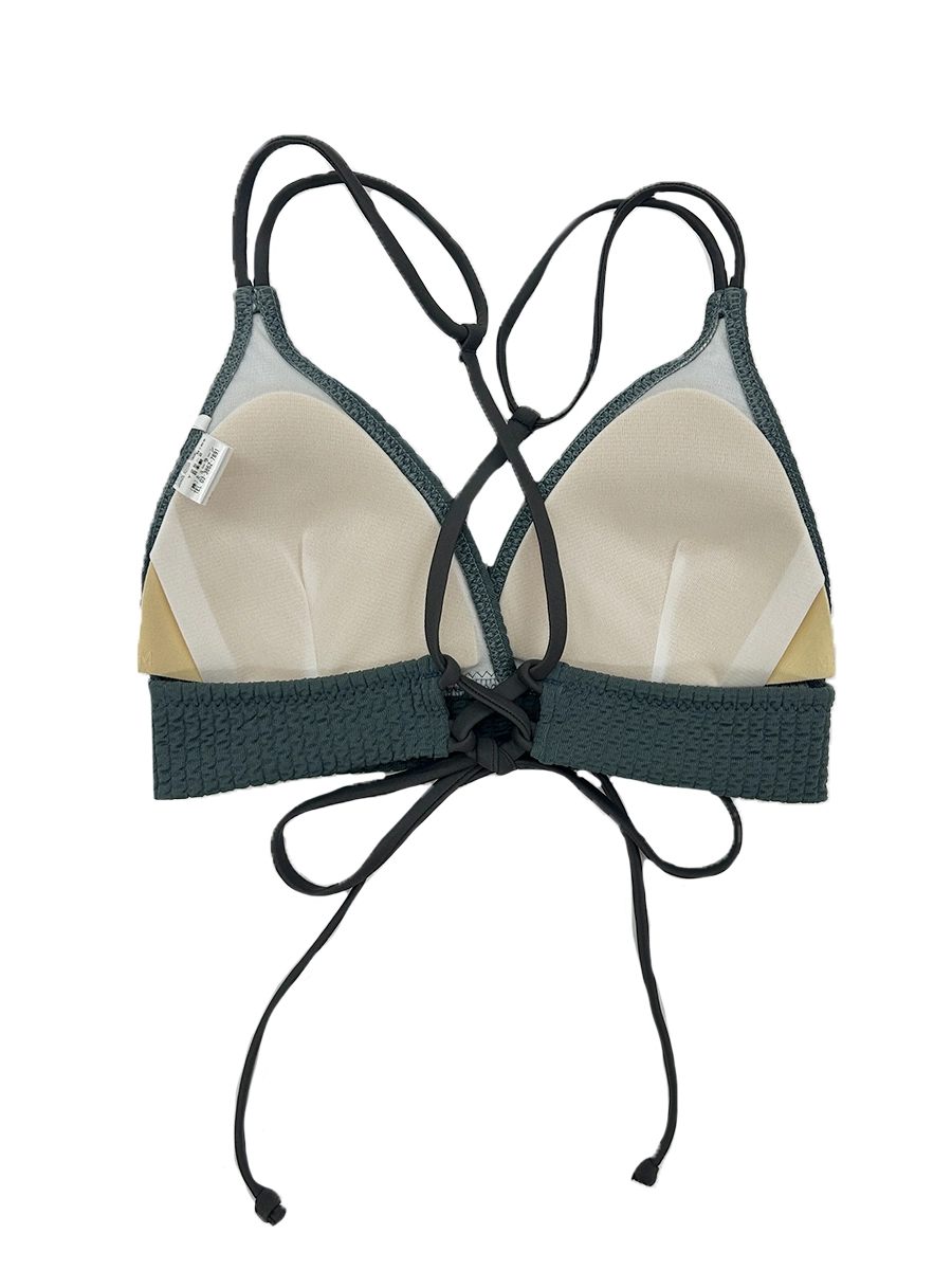 新作】ワッフルニット素材クロス三角ビキニ(258045)｜MIULAN TOKYO公式通販