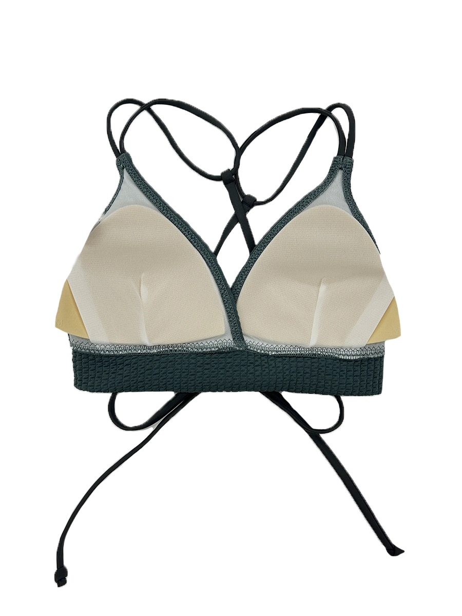 新作】ワッフルニット素材クロス三角ビキニ(258045)｜MIULAN TOKYO公式通販