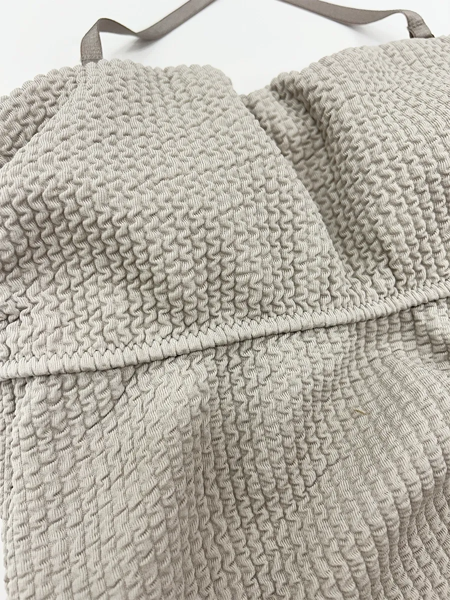 新作】ワッフルニット素材ベアトップビキニ/ベアキニ(258044)｜MIULAN