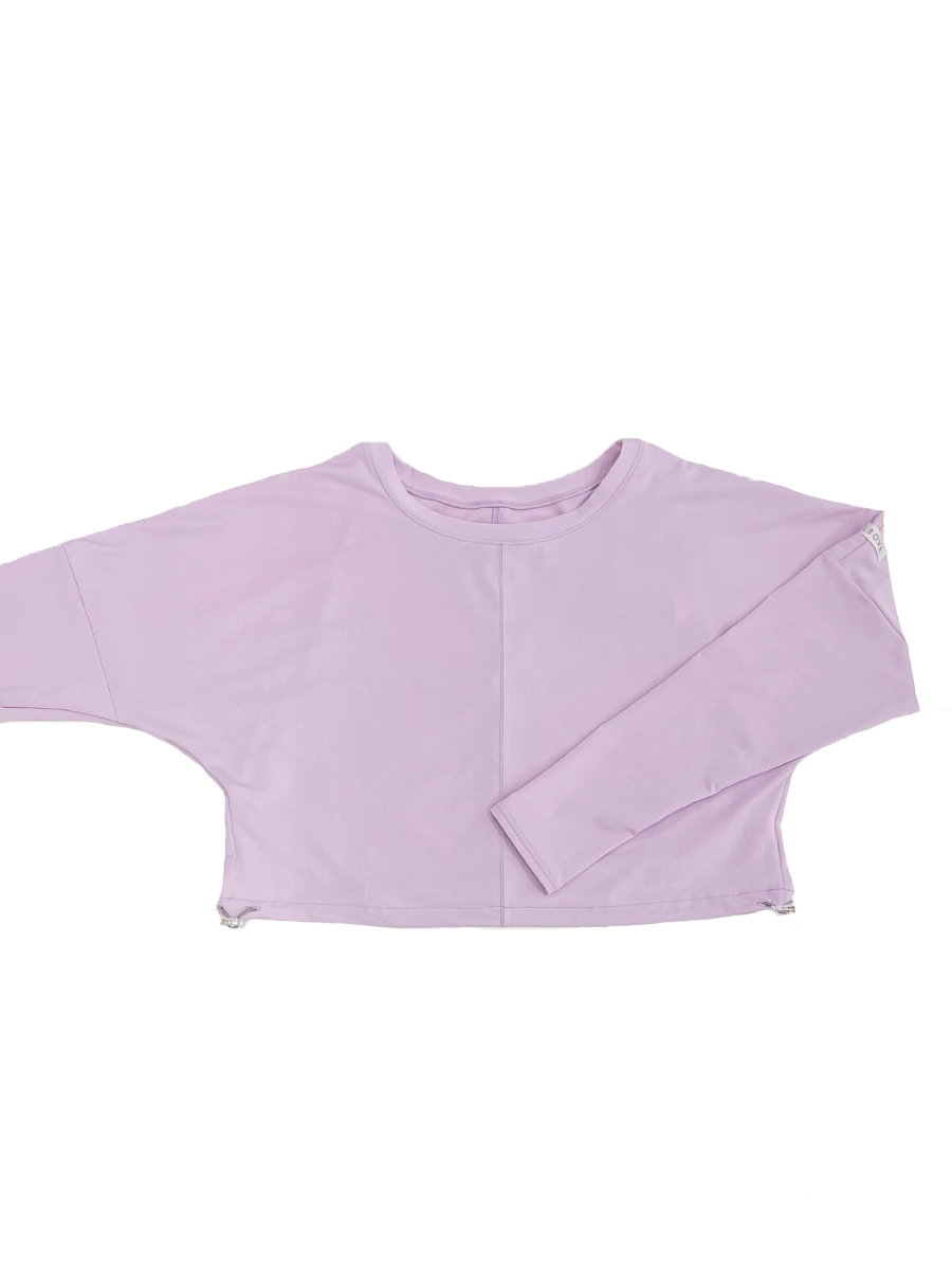 ECO BLUE】エコ素材ストレッチクロップド丈トップス(243045)｜MIULAN