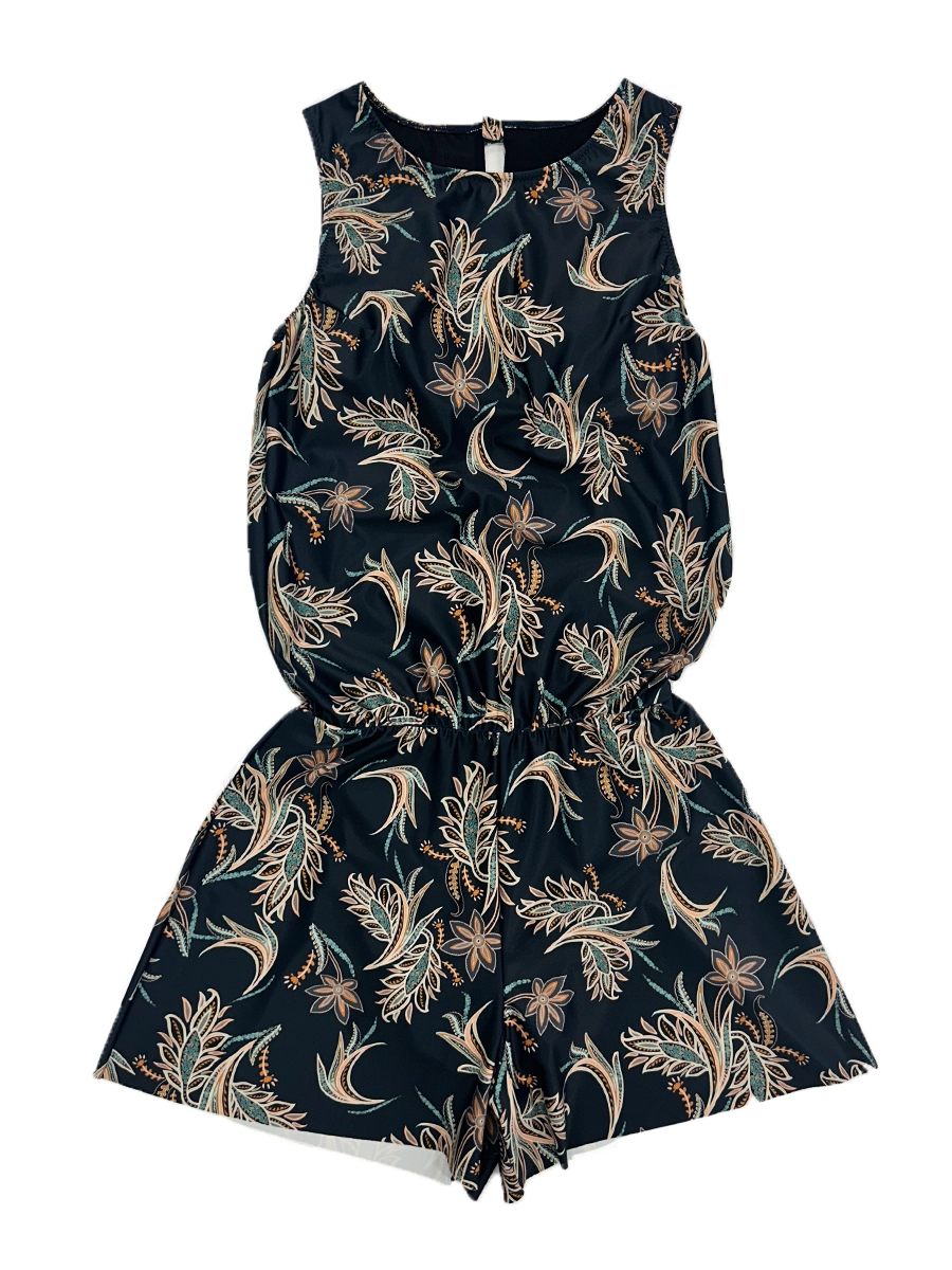 新作水着】オリエンタルフラワー柄オールインワン水着(255005)｜MIULAN